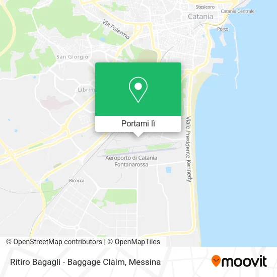 Mappa Ritiro Bagagli - Baggage Claim