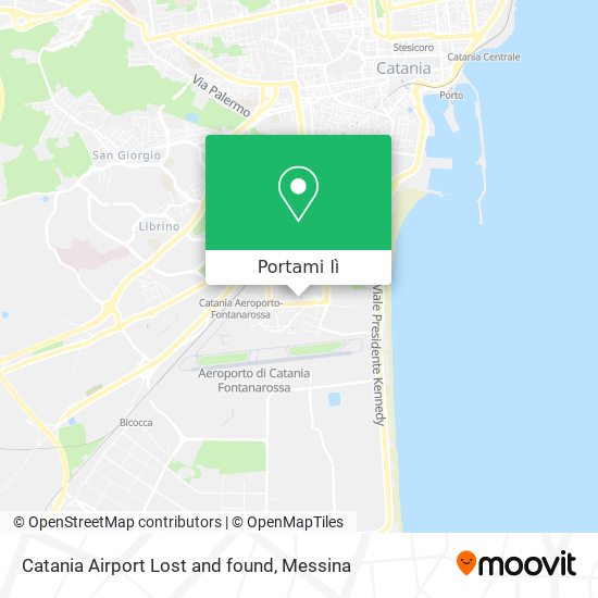 Mappa Catania Airport Lost and found