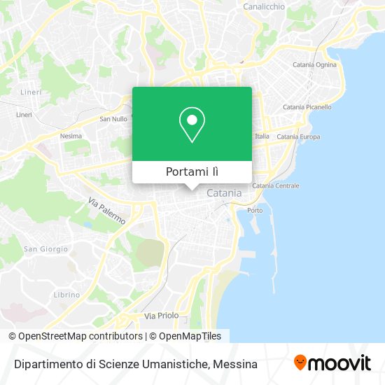 Mappa Dipartimento di Scienze Umanistiche
