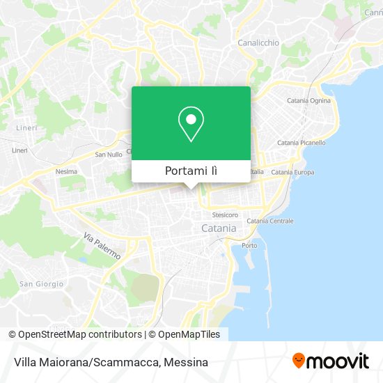 Mappa Villa Maiorana/Scammacca