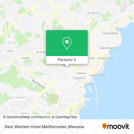 Mappa Best Western Hotel Mediterraneo