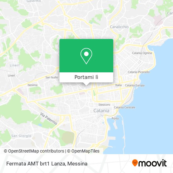 Mappa Fermata AMT brt1 Lanza