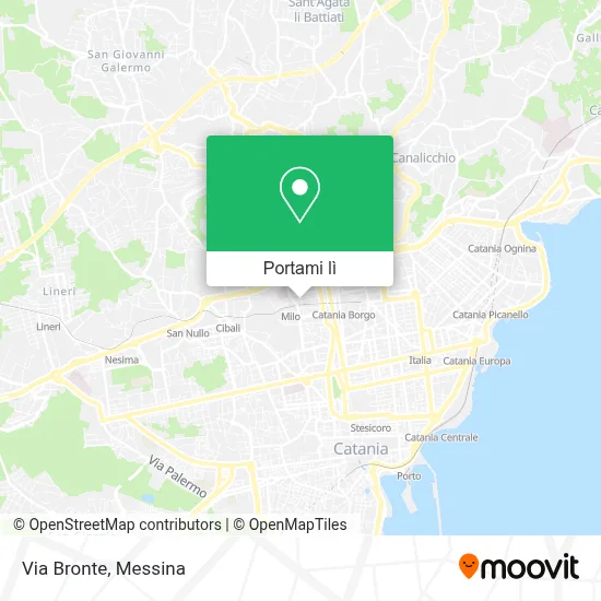 Mappa Via Bronte