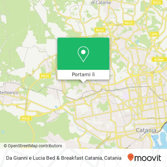 Mappa Da Gianni e Lucia Bed & Breakfast Catania