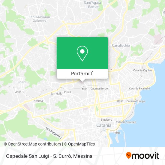 Mappa Ospedale San Luigi - S. Currò