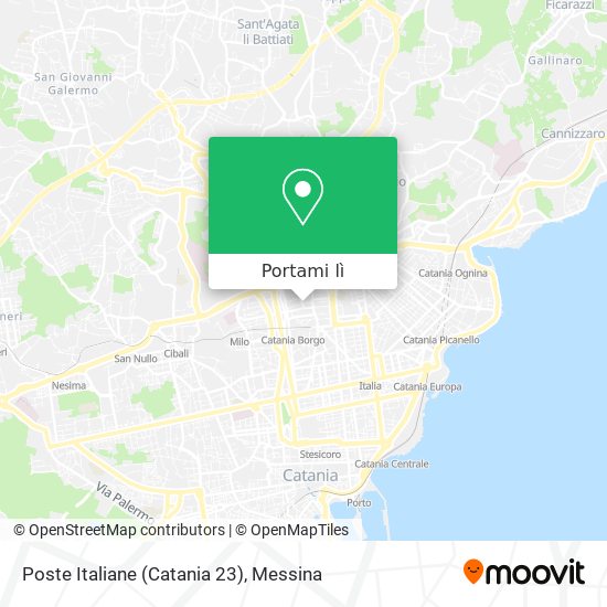 Mappa Poste Italiane (Catania 23)