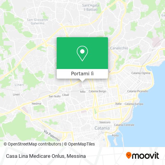 Mappa Casa Lina Medicare Onlus