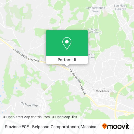 Mappa Stazione FCE - Belpasso-Camporotondo