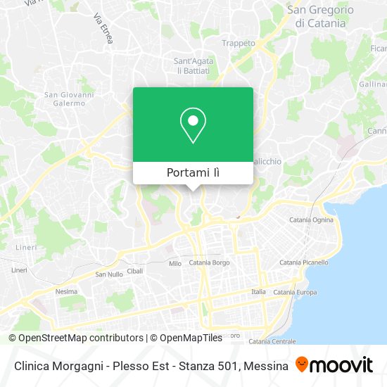 Mappa Clinica Morgagni - Plesso Est - Stanza 501