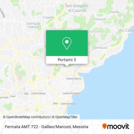 Mappa Fermata AMT 722 - Galileo / Marconi