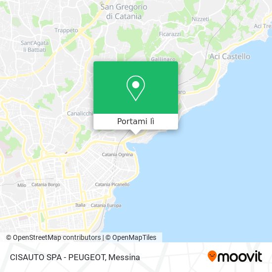 Mappa CISAUTO SPA - PEUGEOT