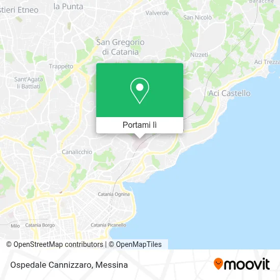 Mappa Ospedale Cannizzaro