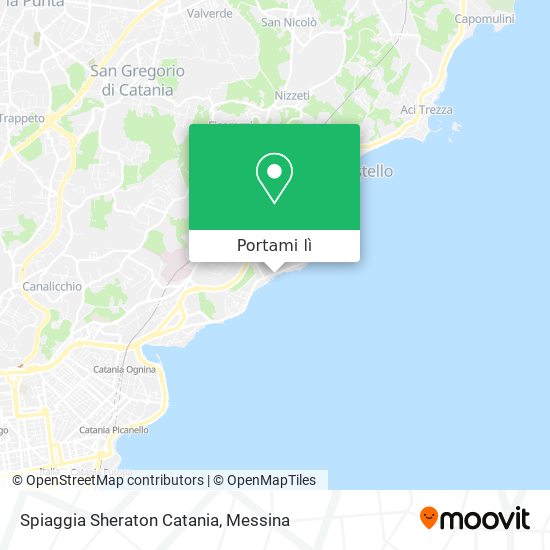 Mappa Spiaggia Sheraton Catania