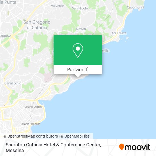 Mappa Sheraton Catania Hotel & Conference Center