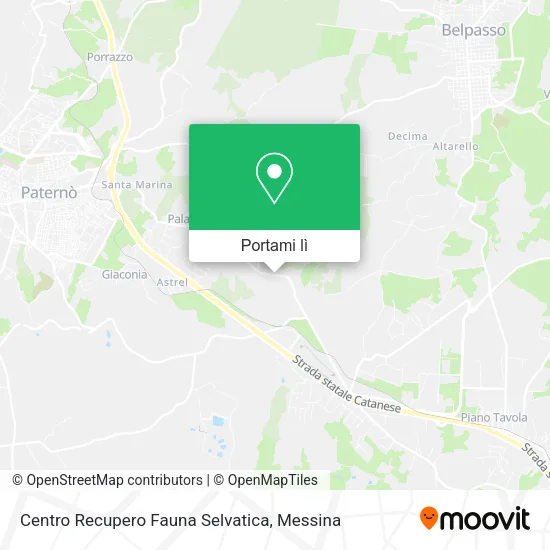 Mappa Centro Recupero Fauna Selvatica