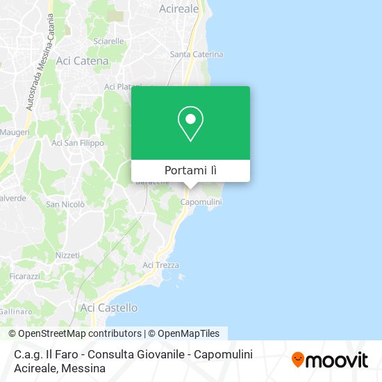 Mappa C.a.g. Il Faro - Consulta Giovanile - Capomulini Acireale