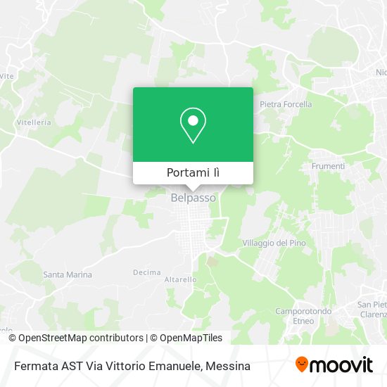 Mappa Fermata AST Via Vittorio Emanuele