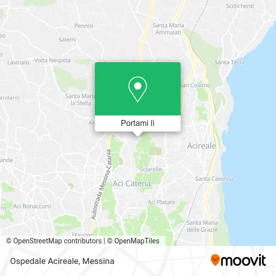 Mappa Ospedale Acireale