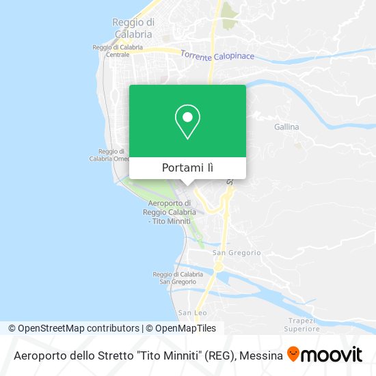 Mappa Aeroporto dello Stretto "Tito Minniti" (REG)