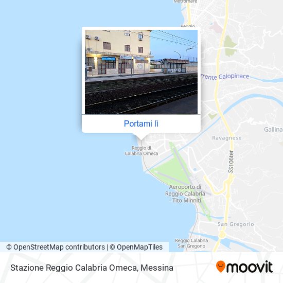 Mappa Stazione Reggio Calabria Omeca