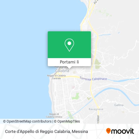 Mappa Corte d'Appello di Reggio Calabria