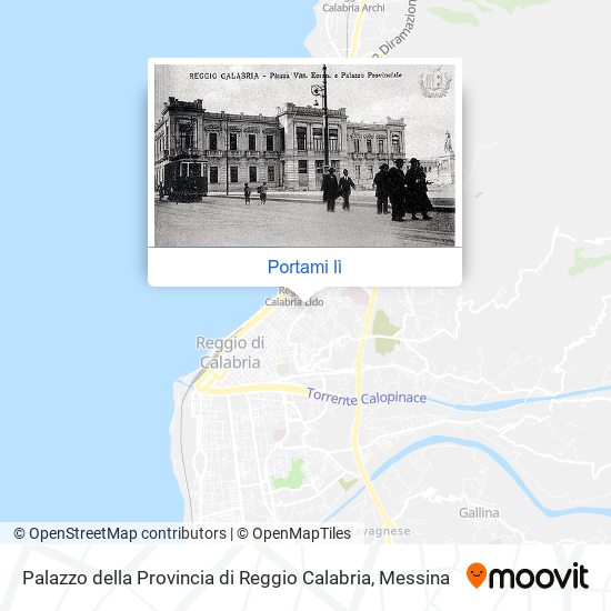Mappa Palazzo della Provincia di Reggio Calabria