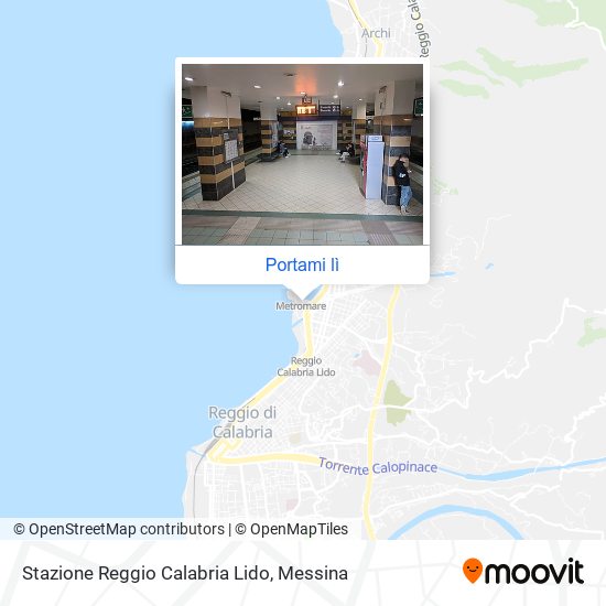 Mappa Stazione Reggio Calabria Lido