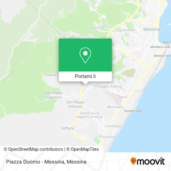 Mappa Piazza Duomo - Messina