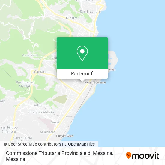 Mappa Commissione Tributaria Provinciale di Messina