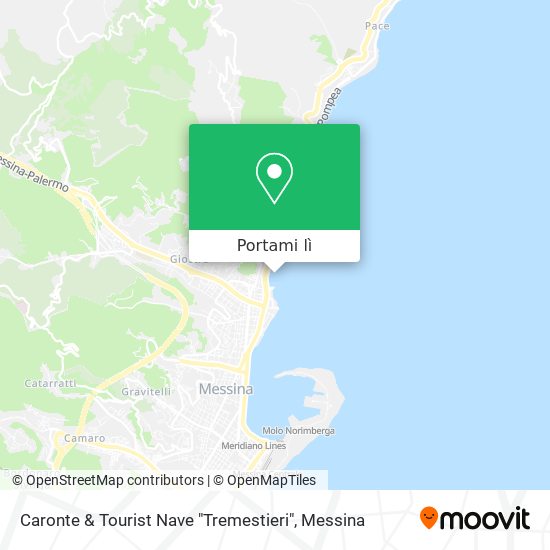 Mappa Caronte & Tourist Nave "Tremestieri"