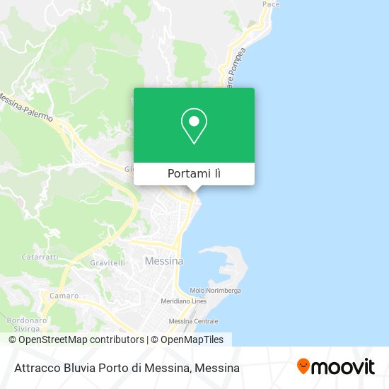 Mappa Attracco Bluvia Porto di Messina
