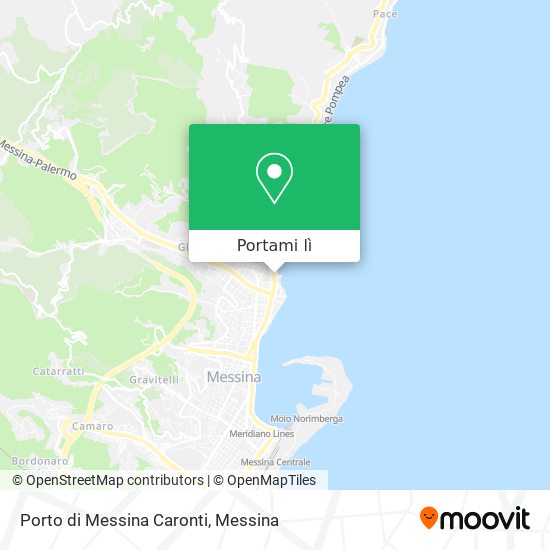 Mappa Porto di Messina Caronti