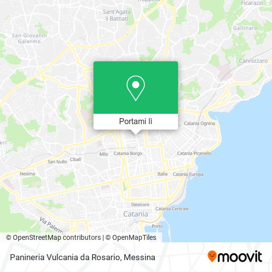 Mappa Panineria Vulcania da Rosario