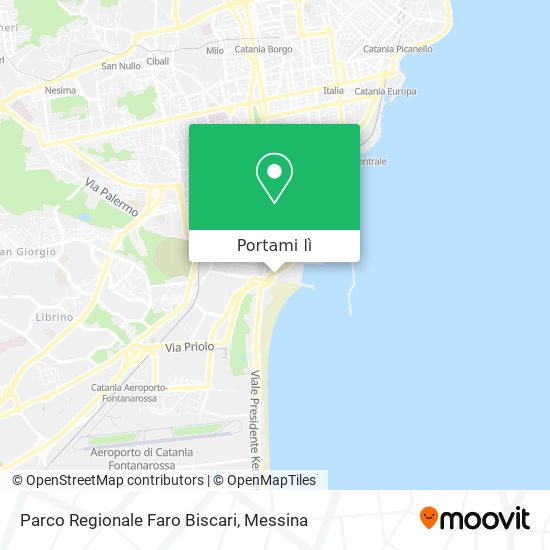 Mappa Parco Regionale Faro Biscari