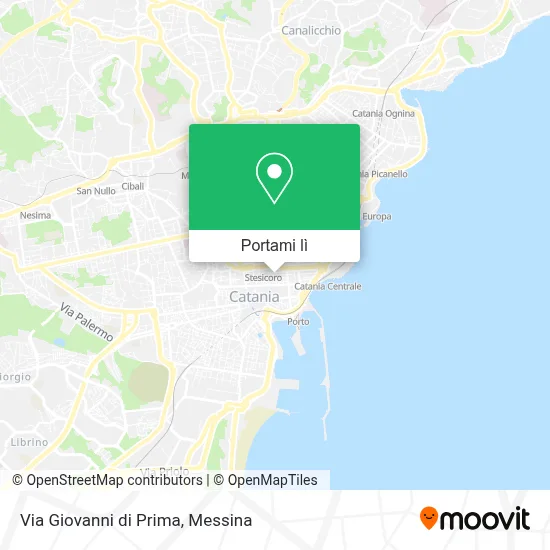 Mappa Via Giovanni di Prima