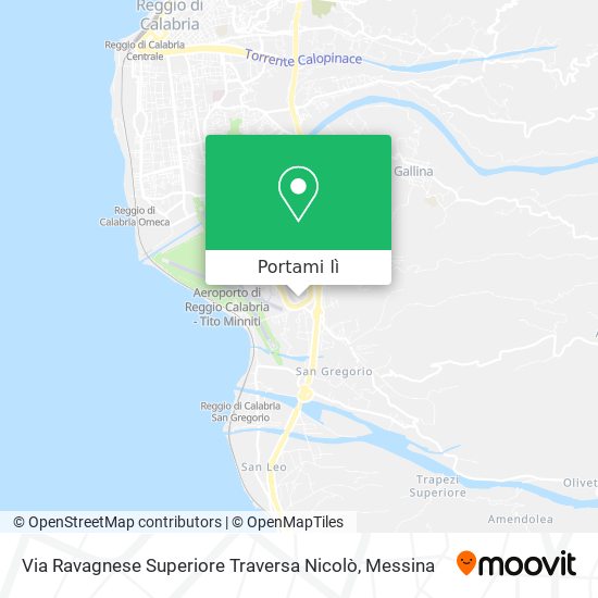Mappa Via Ravagnese Superiore Traversa Nicolò