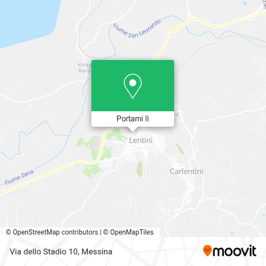 Mappa Via dello Stadio 10