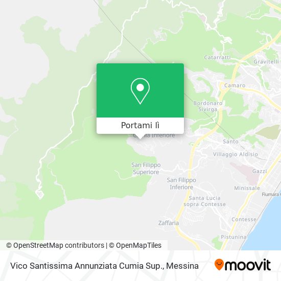 Mappa Vico Santissima Annunziata Cumia Sup.