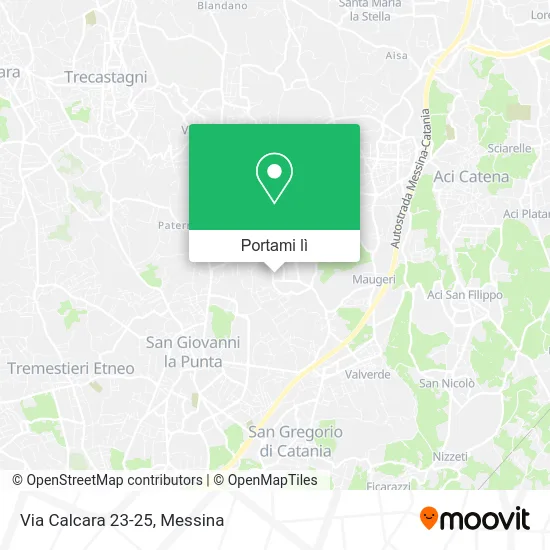 Mappa Via Calcara 23-25