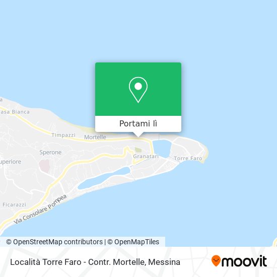 Mappa Località Torre Faro - Contr. Mortelle