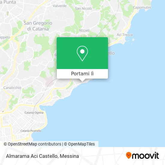 Mappa Almarama Aci Castello