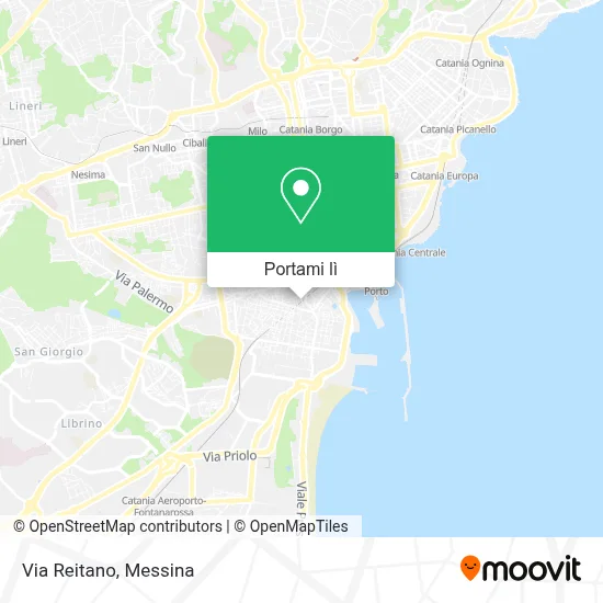 Mappa Via Reitano