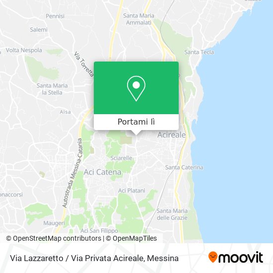 Mappa Via Lazzaretto / Via Privata Acireale