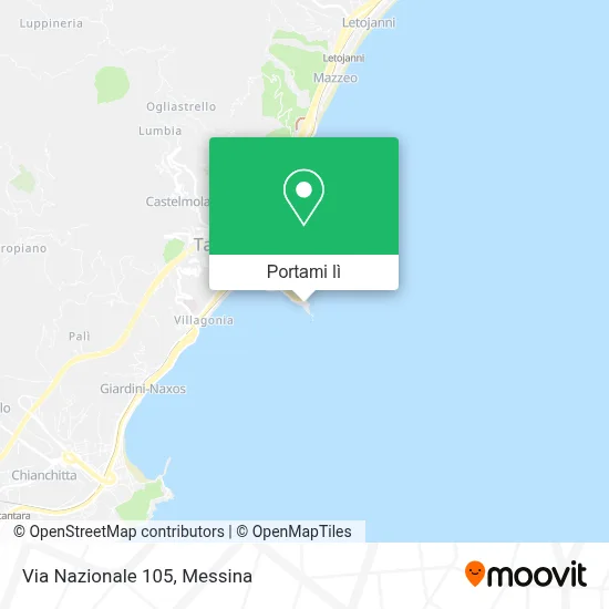 Mappa Via Nazionale 105