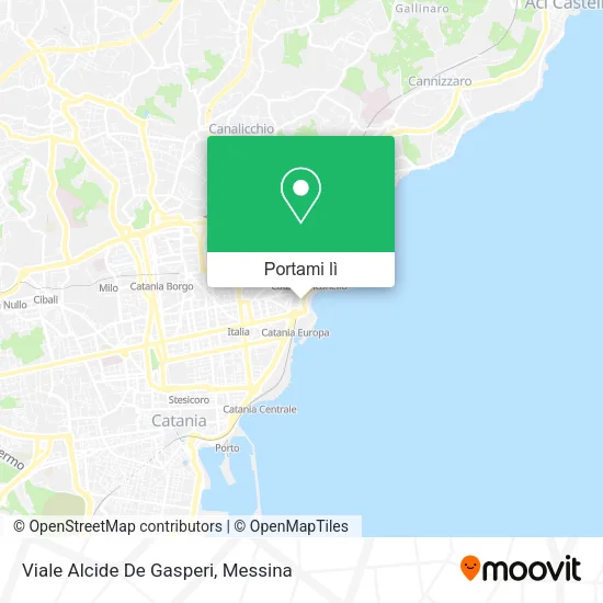 Mappa Viale Alcide De Gasperi