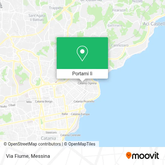 Mappa Via Fiume