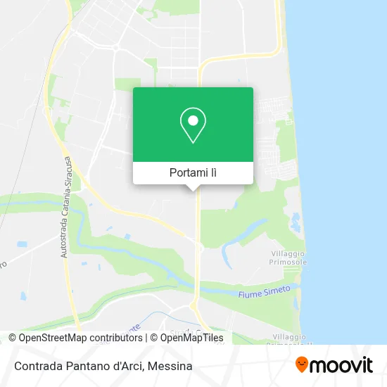 Mappa Contrada Pantano d'Arci