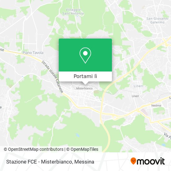 Mappa Stazione FCE - Misterbianco