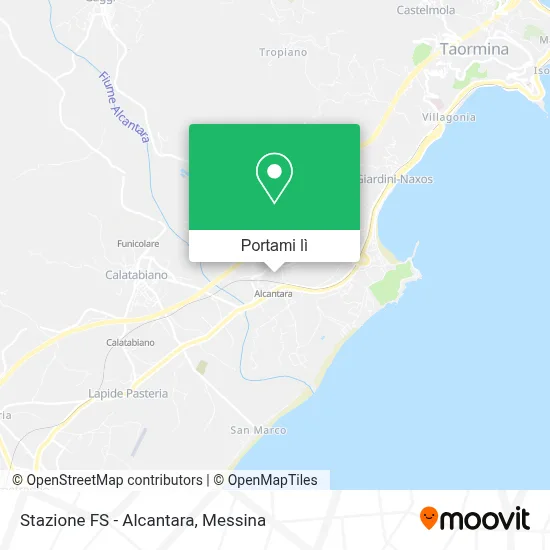 Mappa Stazione FS - Alcantara