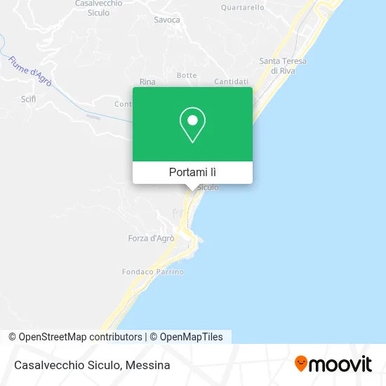 Mappa Casalvecchio Siculo